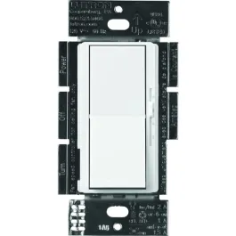 Lutron Diva Quiet Fan-Speed Control and Light Switch - Single Pole - White