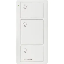 Lutron Original 3-Button Pico Smart Remote - Light Icons - Snow