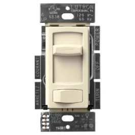 Lutron Skylark Contour LED+ Dimmer - Single Pole / 3-Way - Almond