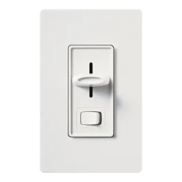 Lutron Skylark Preset Single-Pole Dimmer with On/Off Switch - 1000W Max - White