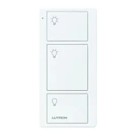 Lutron 3-Button Original Pico Smart Remote - Light Icons - White