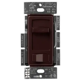 Lutron Skylark Contour LED+ Dimmer - Single Pole / 3-Way - Brown