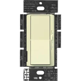 Lutron Diva Quiet Fan-Speed Control and Light Switch - Single Pole - Almond