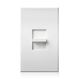 Lutron Nova T Electronic Low-Voltage Slide-to-Off Dimmer - 300W Max - White
