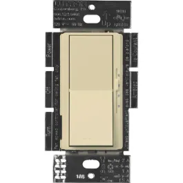 Lutron Diva Quiet Fan-Speed Control and Light Switch - Single Pole - Ivory