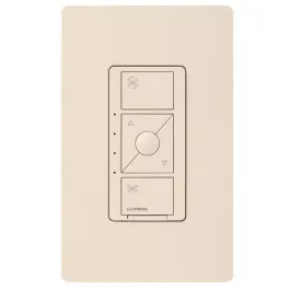 Lutron Caseta Wireless In-Wall Fan Control - 120V - Light Almond