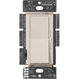 Lutron Diva LED+ Dimmer - Single Pole / 3-Way - 150W Max - Taupe