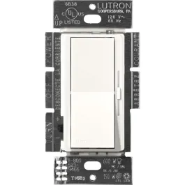 Lutron Diva LED+ Dimmer - Single Pole / 3-Way - 150W Max - Brilliant White