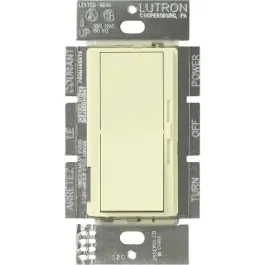 Lutron Diva 0-10V LED Dimmer - Single-Pole / 3-Way - 8A - 120-277V - Almond