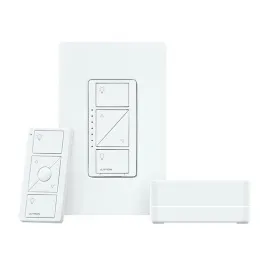 Lutron Caseta Smart Hub Pro Dimmer Kit w/ One Dimmer and One Pico