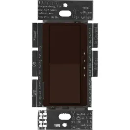 Lutron Diva Quiet Fan-Speed Control and Light Switch - Single Pole - Brown