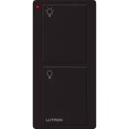 Lutron 2-Button Pico Smart Remote - Light Icons - Black