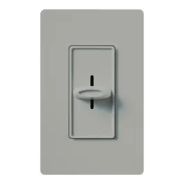 Lutron Skylark Slide-to-Off Adjustable Speed Fan Control - Single-Pole - Gray