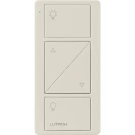 Lutron 2-Button Pico Smart Remote with Raise/Lower - Light Icons - Light Almond