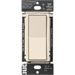 Lutron Caseta Claro Smart Accessory Switch - Light Almond