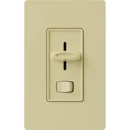 Lutron Skylark Slide-to-Off 3-Speed Fan Control with On/Off Light Switch - Ivory