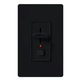 Lutron Skylark Preset Single-Pole Dimmer with Nightlight - 1000W Max - Black