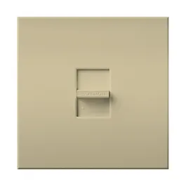 Lutron Nova T Magnetic Low-Voltage Single-Pole Slide-to-Off Dimmer - 1500VA - Ivory