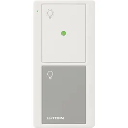 Lutron Pico Wireless Control Keypad - 2-Button w/ Nightlight - White / Gray