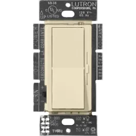 Lutron Diva Electronic Low-Voltage Dimmer - Single-Pole - 300W Max - Sand