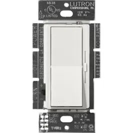 Lutron Diva Electronic Low-Voltage Dimmer - Single-Pole - 300W Max - Lunar Gray