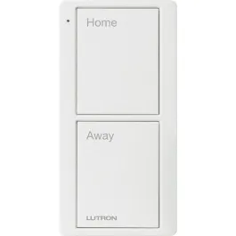 Lutron 2-Button Scene Pico Smart Remote - Pre-engraved Text ("Home/Away") - Snow