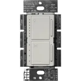Lutron Maestro Dual LED+ Dimmer and Fan Control - Single Pole - Palladium