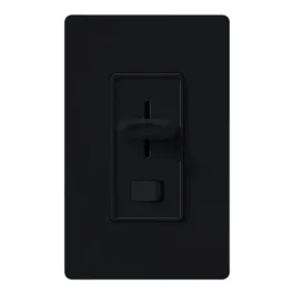 Lutron Skylark Preset Single-Pole Dimmer with On/Off Switch - 1000W Max - Black