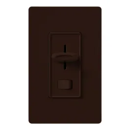 Lutron Skylark Preset Single-Pole Dimmer with On/Off Switch - 1000W Max - Brown
