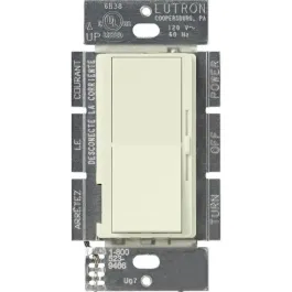 Lutron Diva Quiet Fan-Speed Control - Single-Pole / 3-Way - Biscuit