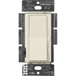 Lutron Diva Reverse-Phase ELV Dimmer - Single-Pole / 3-Way - Pumice