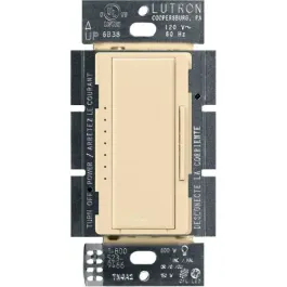 Lutron Maestro LED+ Dimmer - Single Pole / 3-Way / Multi-Location - Ivory