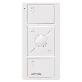 Lutron Original 3-Button Pico Smart Remote with Raise/Lower and Preset - Light Icons - Snow