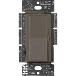 Lutron Diva Magnetic Low-Voltage Dimmer - 3-Way - 450W Max - Truffle