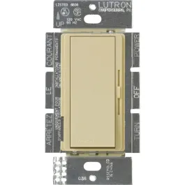 Lutron Diva 0-10V LED Dimmer - Single-Pole / 3-Way - 8A - 120-277V - Ivory