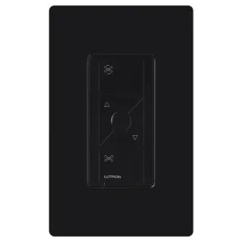 Lutron Caseta Wireless In-Wall Fan Control - 120V - Black