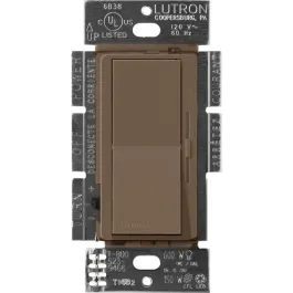 Lutron Diva Reverse-Phase ELV Dimmer - Single-Pole / 3-Way - Espresso