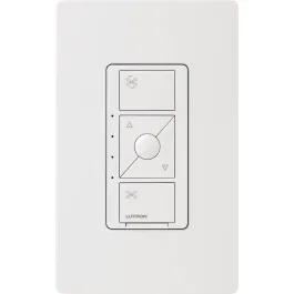 Lutron Caseta Wireless In-Wall Fan Control - 120V - White