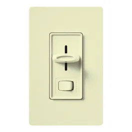 Lutron Skylark Preset Single-Pole Dimmer with On/Off Switch - 1000W Max - Almond