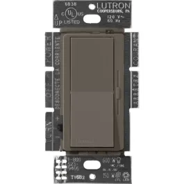 Lutron Diva Reverse-Phase ELV Dimmer - Single-Pole / 3-Way - Truffle