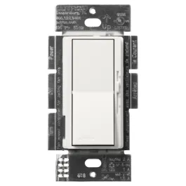 Lutron Diva Quiet Fan-Speed Control and Light Switch - Single Pole - Architectural White