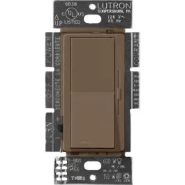 Lutron Diva Magnetic Low-Voltage Dimmer - 3-Way - 450W Max - Espresso