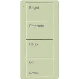 Lutron 4-Button Pico Smart Remote - Scene Keypad - Any Room Text Engraving - Ivory
