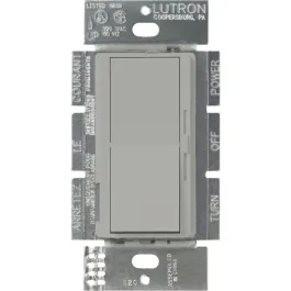 Lutron Diva 0-10V LED Dimmer - Single-Pole / 3-Way - 8A - 120-277V - Gray