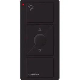 Lutron Original 3-Button Pico Smart Remote with Raise/Lower and Preset - Light Icons - Black