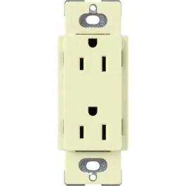 Lutron Claro 15A Tamper Resistant Receptacle - Almond