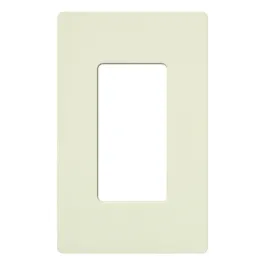 Lutron Claro Screwless Designer Wallplate - 1 Gang - Biscuit