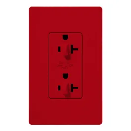 Lutron Claro 20A Tamper Resistant Receptacle - Dual Dimming - Hot