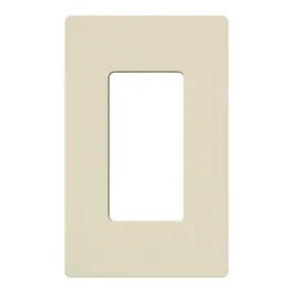 Lutron Claro Screwless Designer Wallplate - 1 Gang - Light Almond