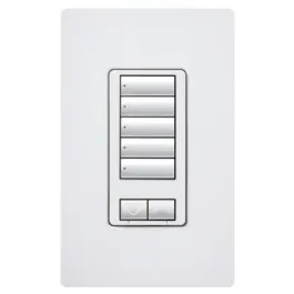 Lutron RadioRA 2 seeTouch CL Hybrid Keypad - 5 Button w/ Raise-Lower - Black